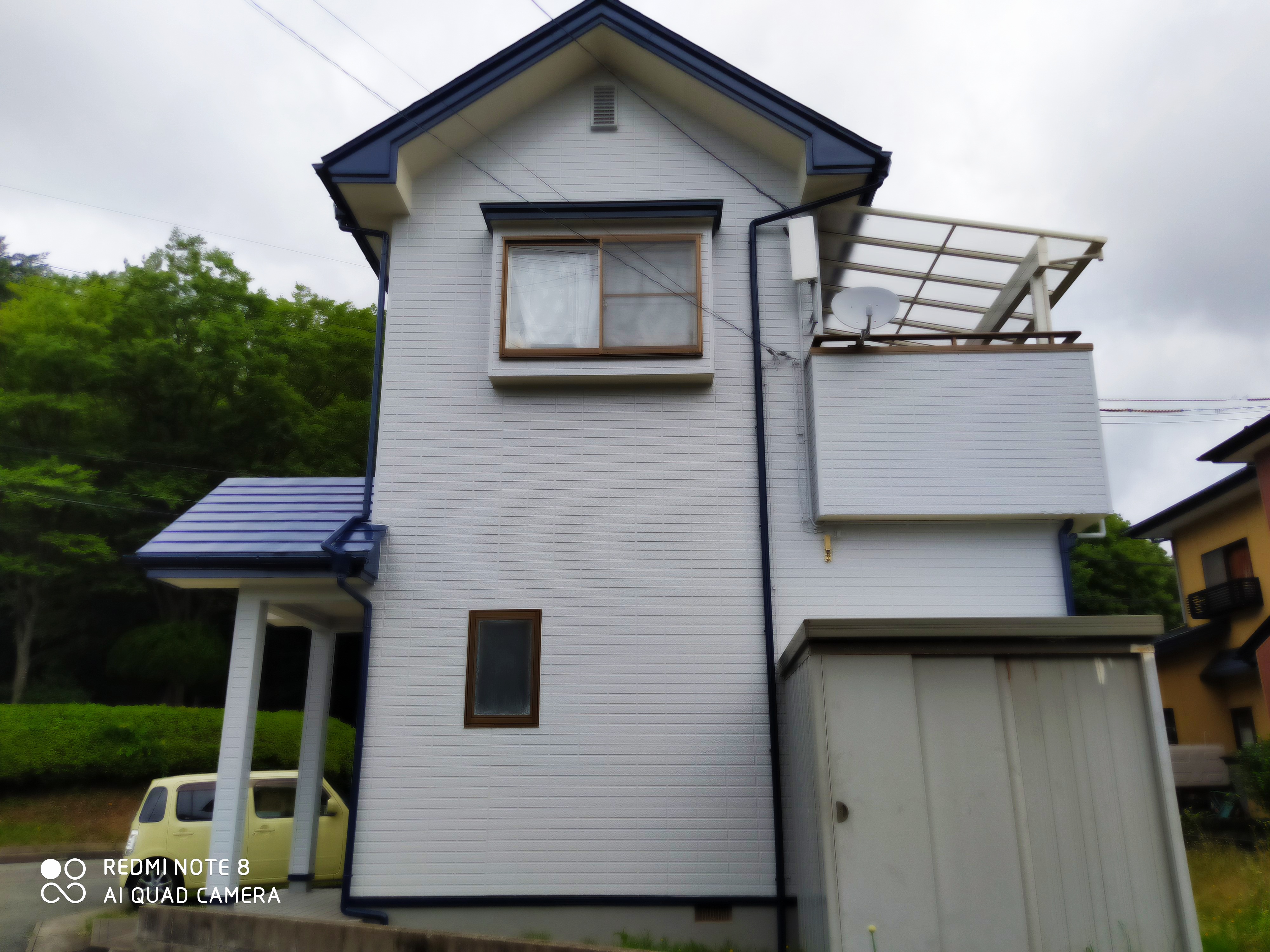 外壁屋根の塗装工事完工（秋田市楢山）