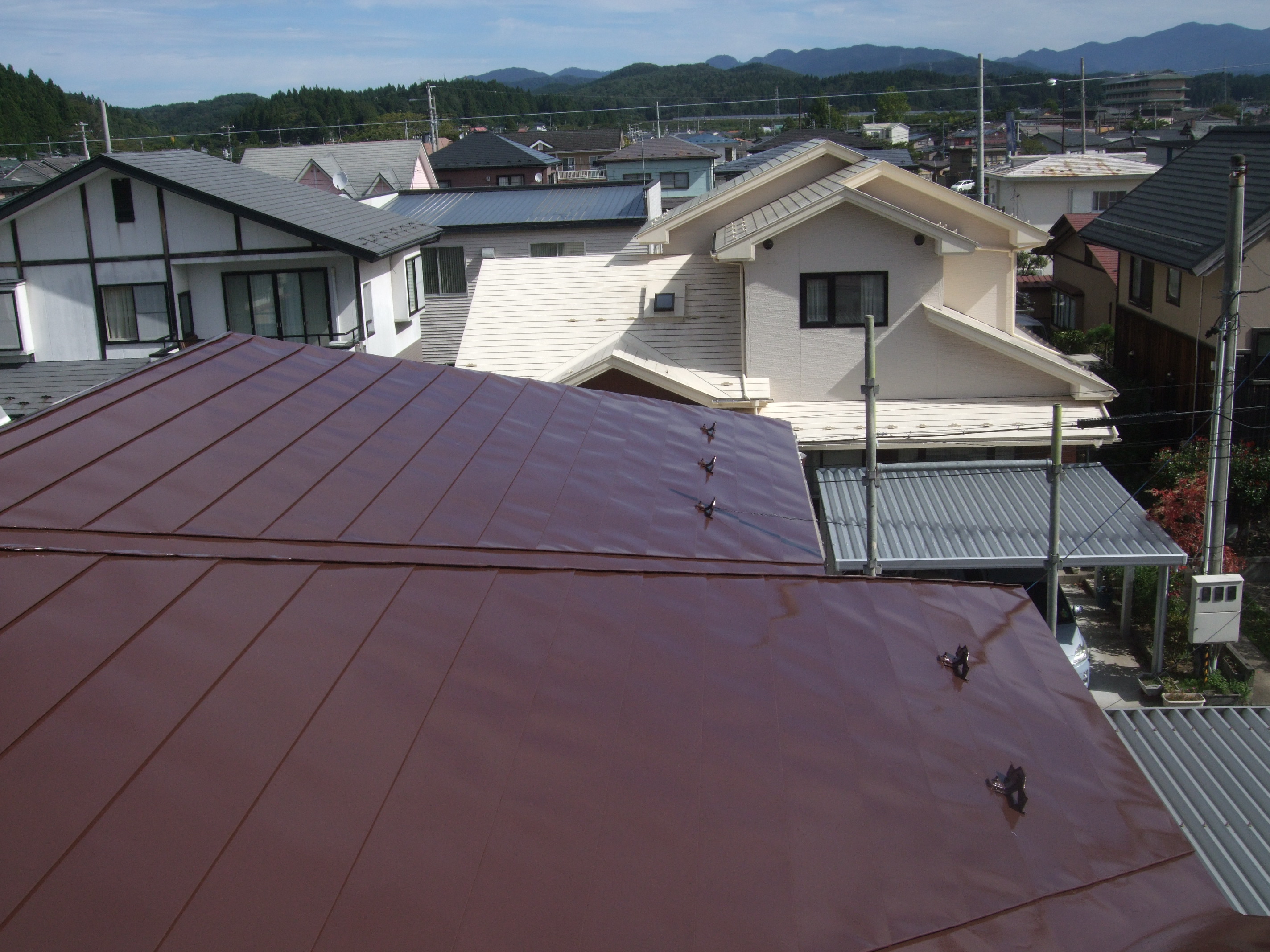 外壁屋根の塗装工事完工（秋田市濁川）
