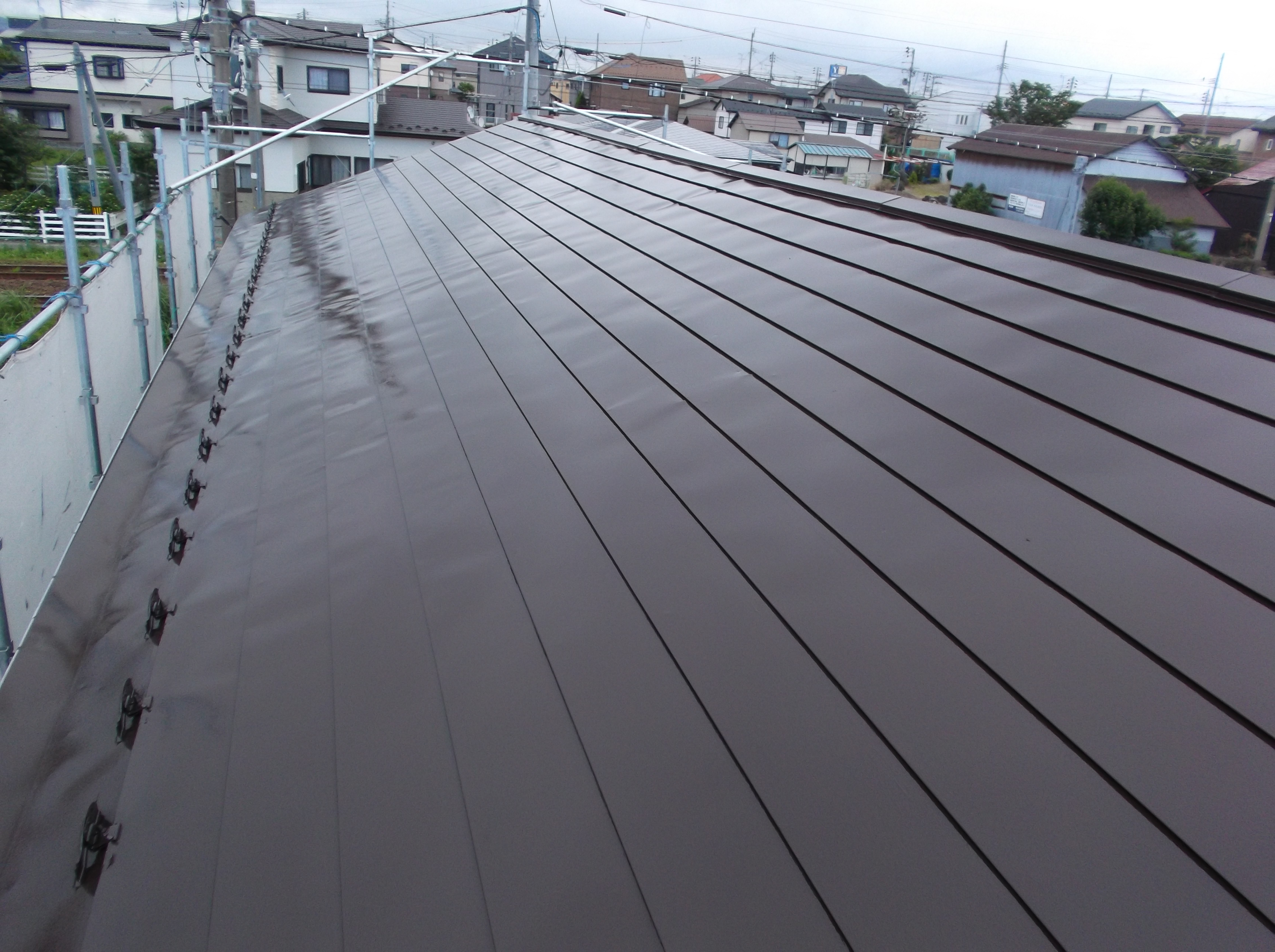 屋根塗装、コーキング補修工事完工（秋田市土崎港北）