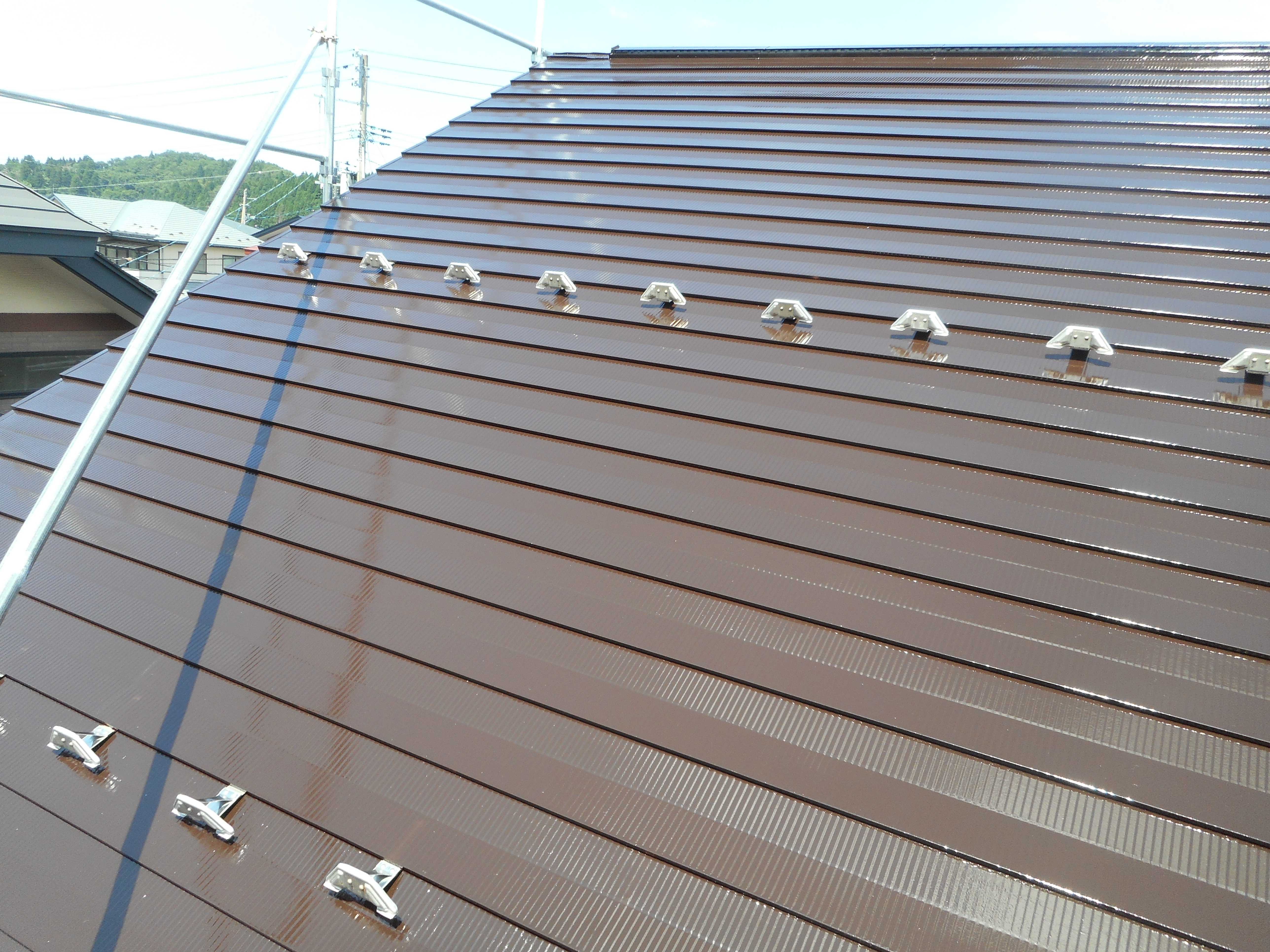 外壁屋根の塗装工事完工（秋田市添川）