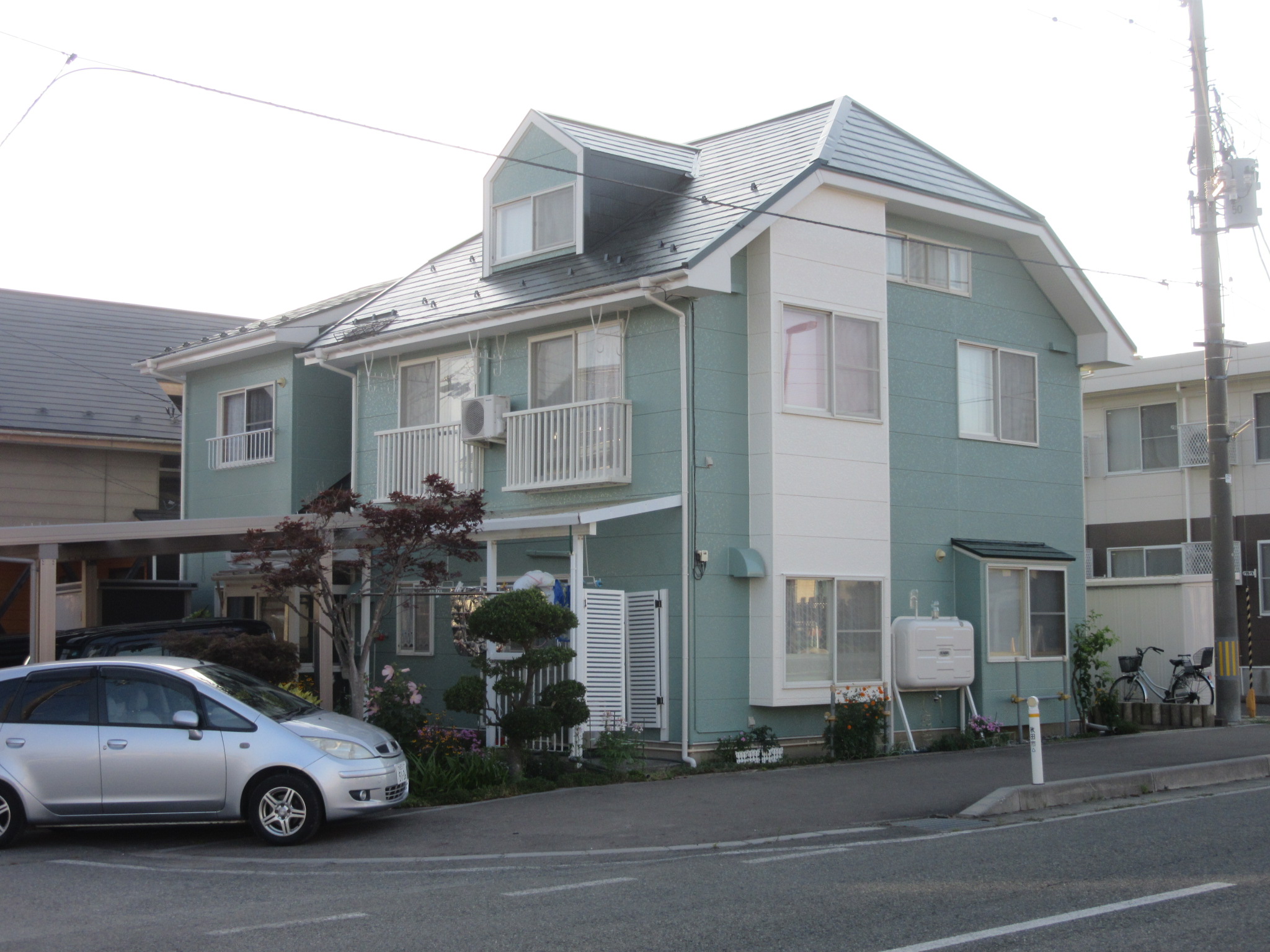 外壁屋根の塗装工事完工（秋田市飯島）