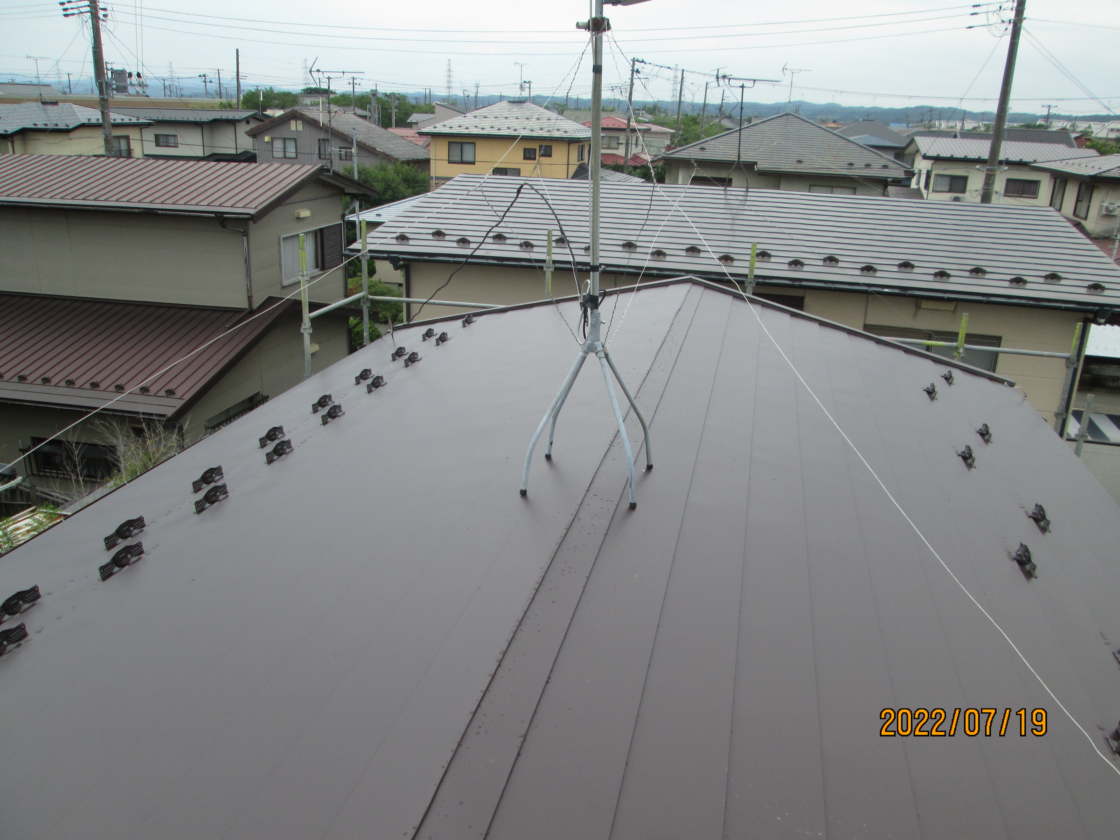 屋根葺き替え工事完工（秋田市御野場）