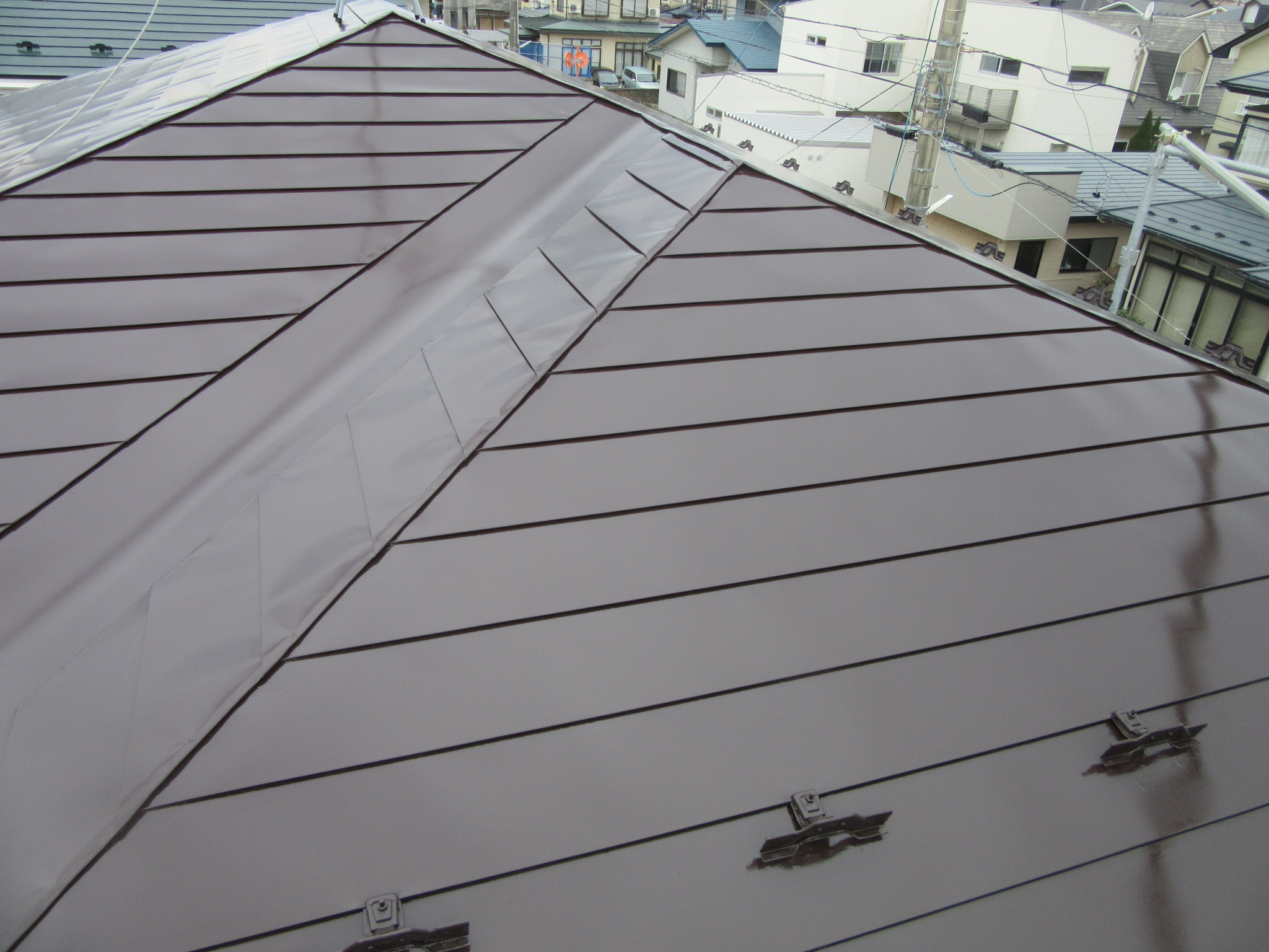 外壁屋根の塗装工事完工（秋田市大住）