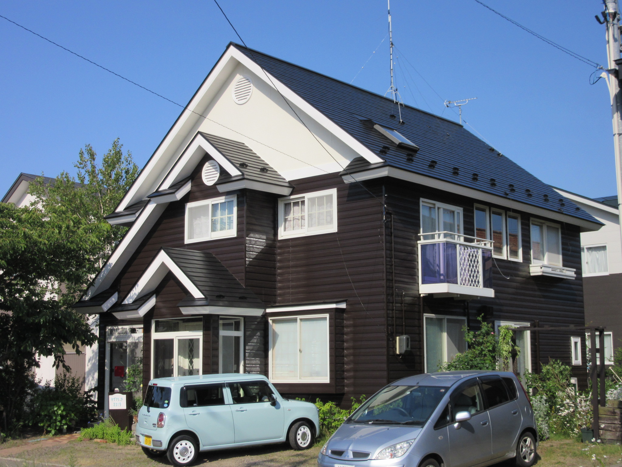 外壁屋根の塗装工事完工（秋田市新屋）