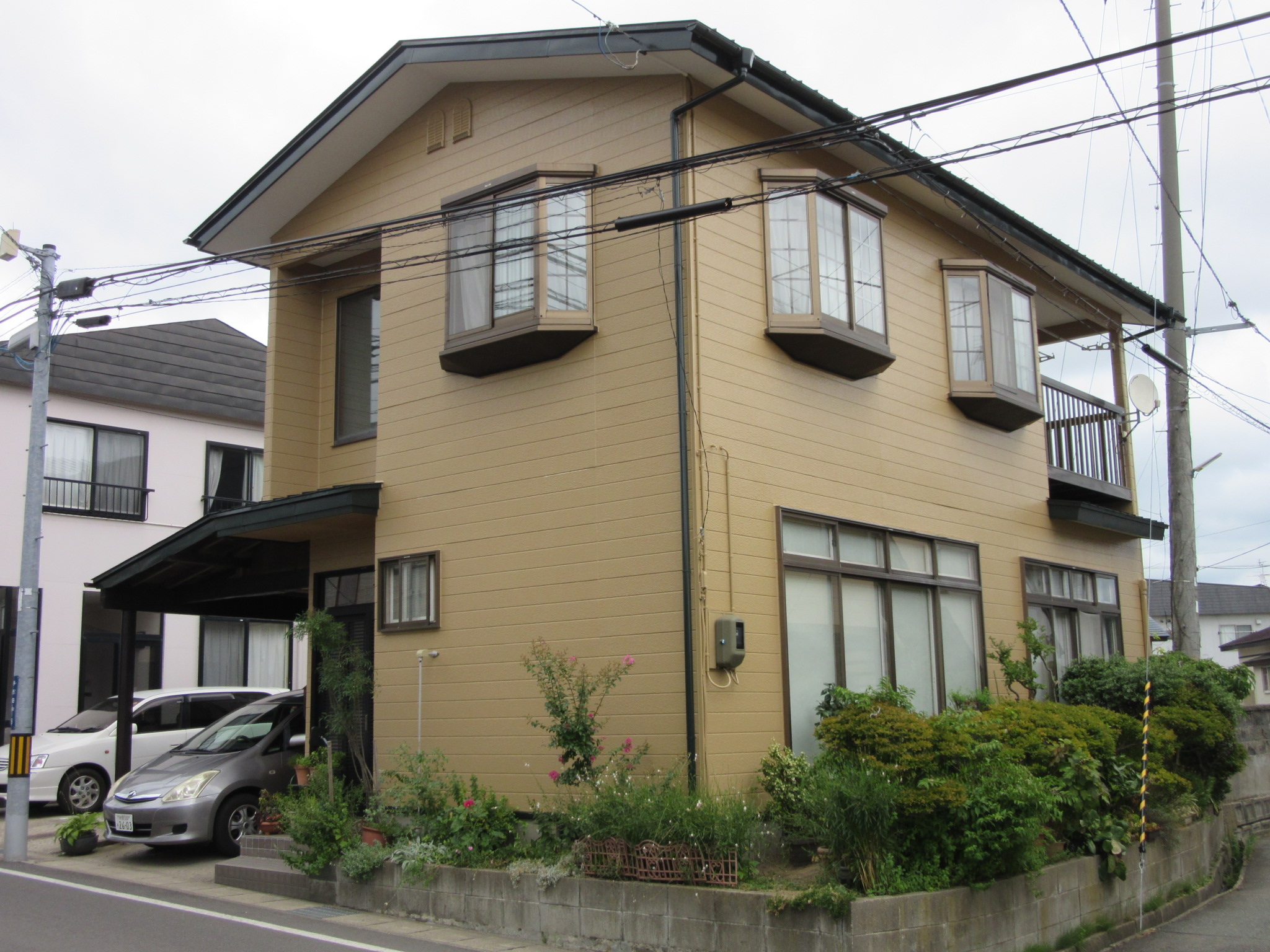 外壁屋根の塗装工事完工（秋田市手形）