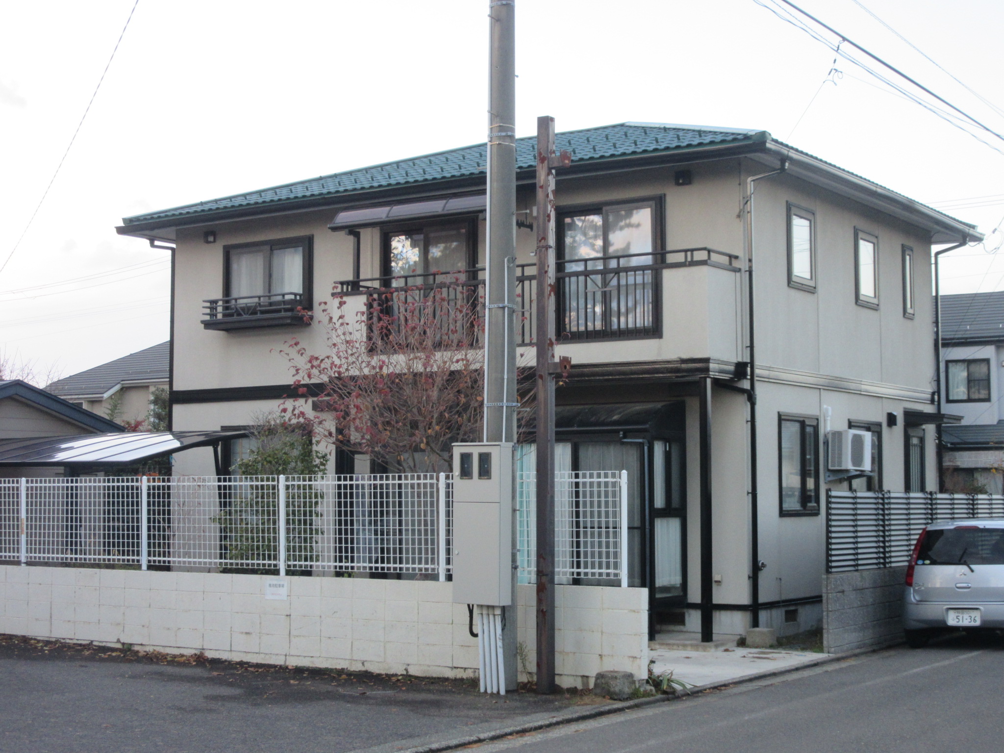 屋根の塗装工事完工（秋田市土崎港）