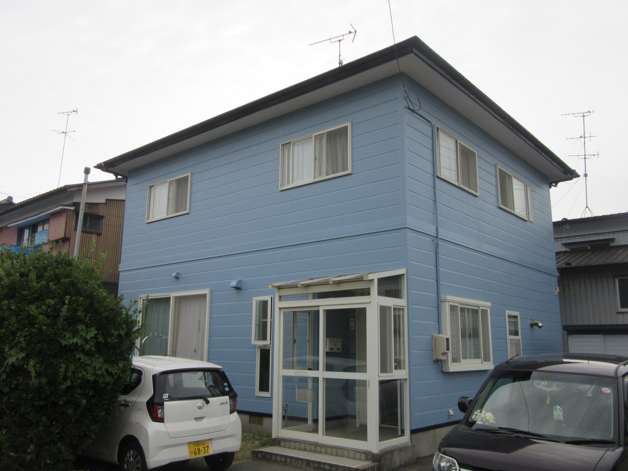 外壁屋根の塗装工事完工（秋田市将軍野）