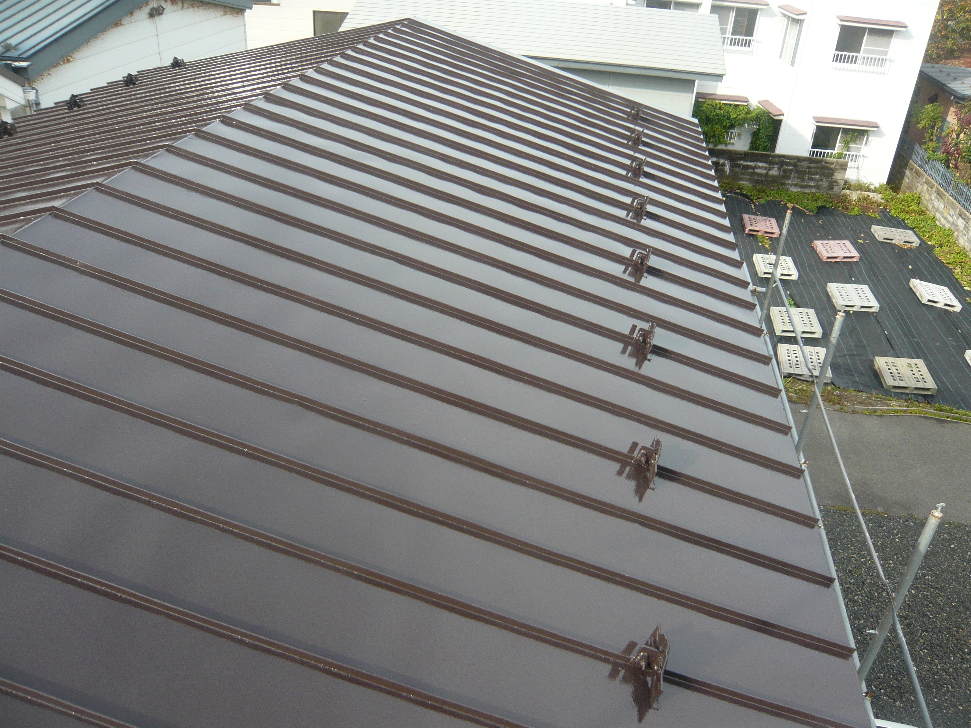 外壁屋根の塗装工事完工（秋田市土崎港中央）