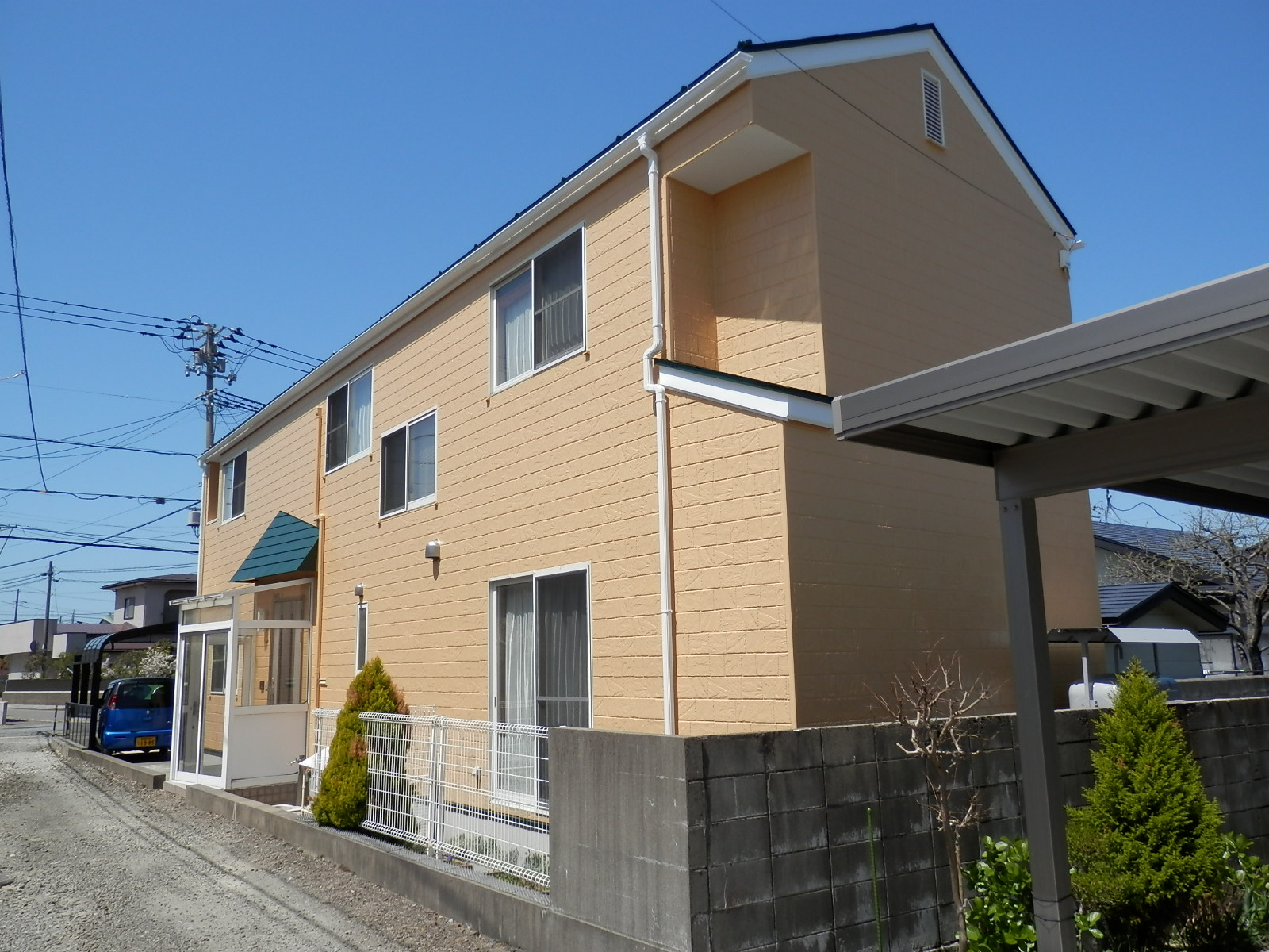 外壁屋根の塗装工事完工（秋田市将軍野）