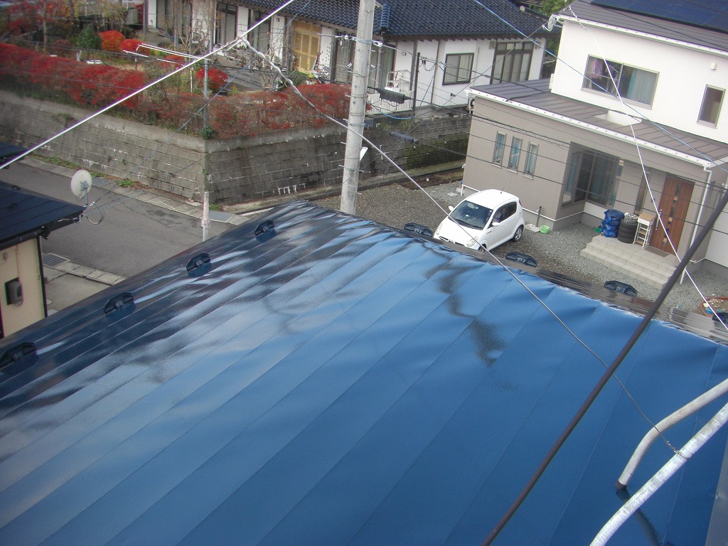 外壁屋根の塗装工事完工(秋田市四ッ小屋)