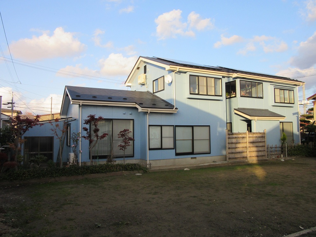 外壁の塗装工事完工(秋田市川元)