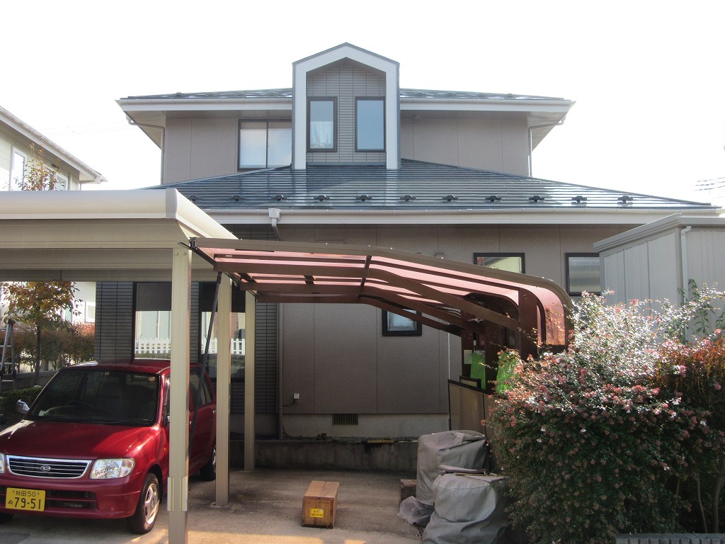外壁屋根の塗装工事完工（秋田市御所野）